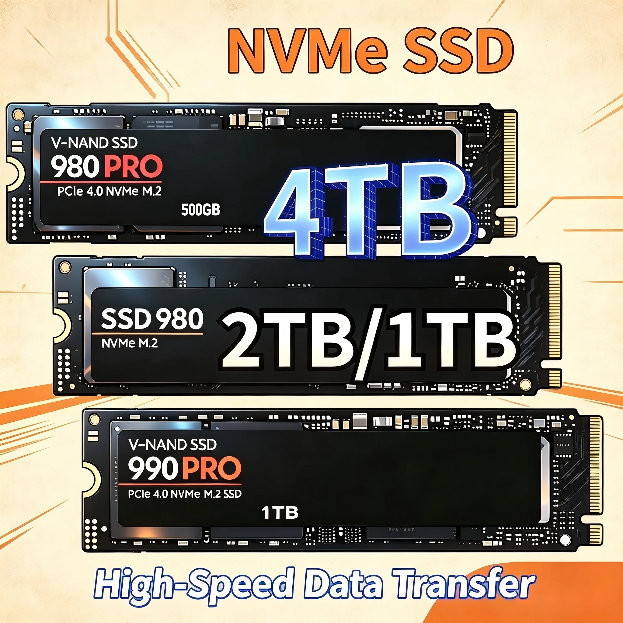 SSD NVMe M.2 Originale 980Pro  - M.2 Nvme 4Tb Pcie 4.0 Ssd recensione e prezzo